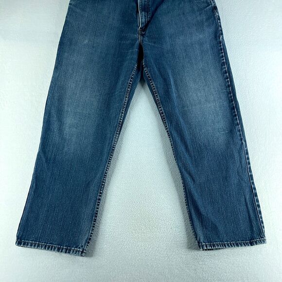 Signature Levi's Mens Jeans Blue Tag Size 40x30 (39x30) Relaxed Straight - Picture 2 of 11